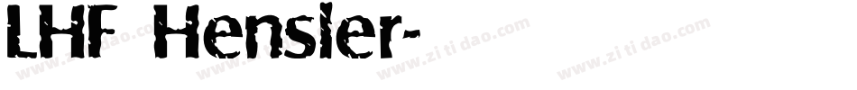 LHF Hensler字体转换